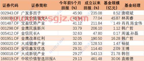 全国前十基金经理排名（全国十大基金经理排名）